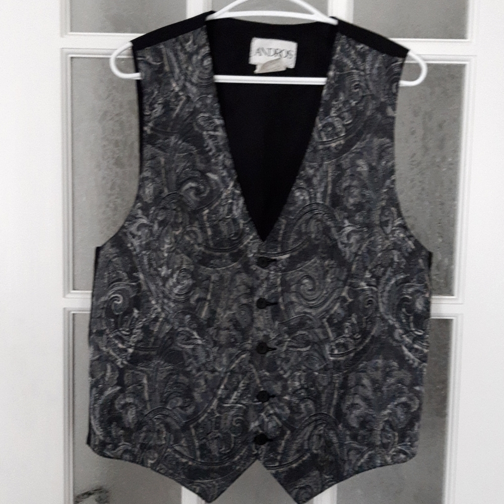 Vintage | 90s 80s paisley print waist coat